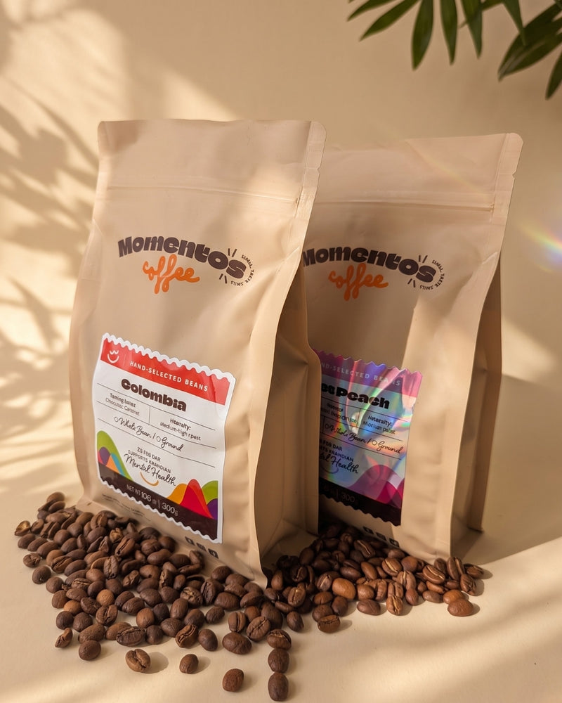 Momentos Coffee Duo Bundle — Colombian Chocolate + Velvet Peach